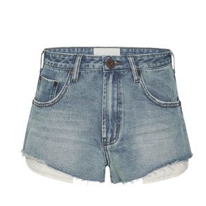 One Teaspoon Hendrixe The One High Waist Denim Jean Shorts-Size 22
